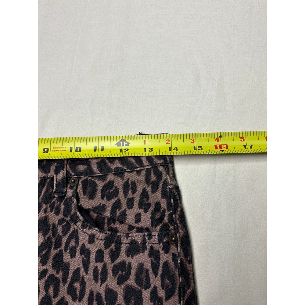 Rails The Topanga High Rise Straight Jeans Brown Nala Leopard Print Womens 26X29 - Picture 9 of 13